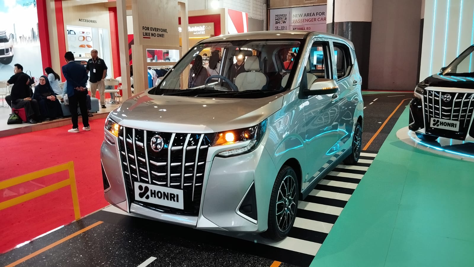 Mobil Listrik Honri Boma yang baru saja meluncur di pasar otomotif Indonesia. (Foto: Kabar Bursa/Harun)