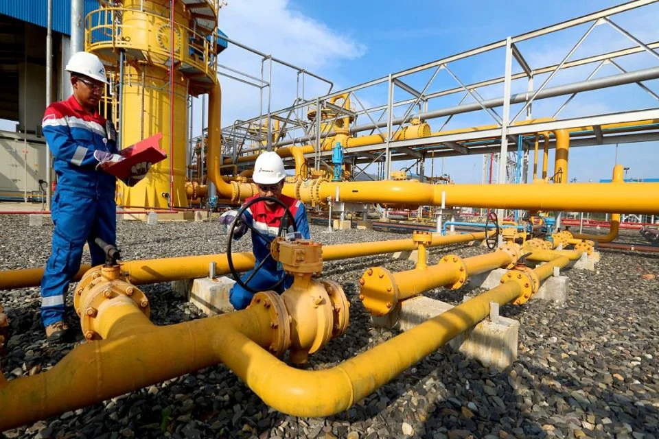 Pipa gas alam milik PT Perusahaan Gas Negara Tbk (PGAS). Foto: Dok. Pertamina.