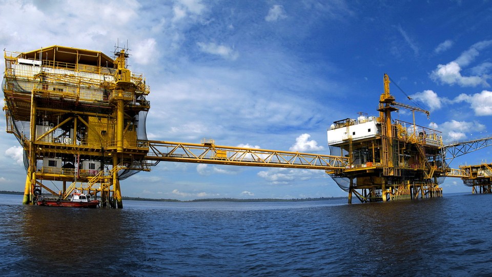 Ilustrasi platform migas milik PT Energi Mega Persada Tbk. Foto: Dok. EMP.