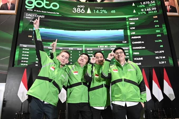 Ilustrasi performa saham GOTO. Foto: Dok GoTo