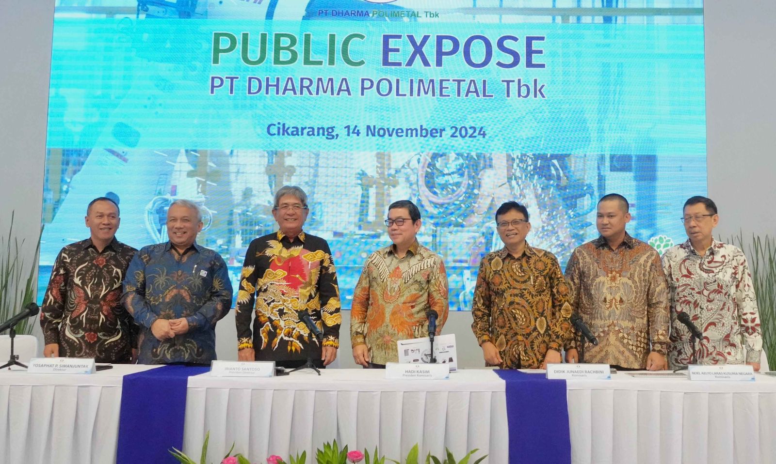 Direksi PT Dharma Polimetal Tbk menggelar public expose. Foto: Desty/KabarBursa