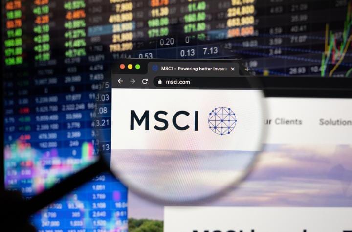 Ilustrasi Indeks MSCI.