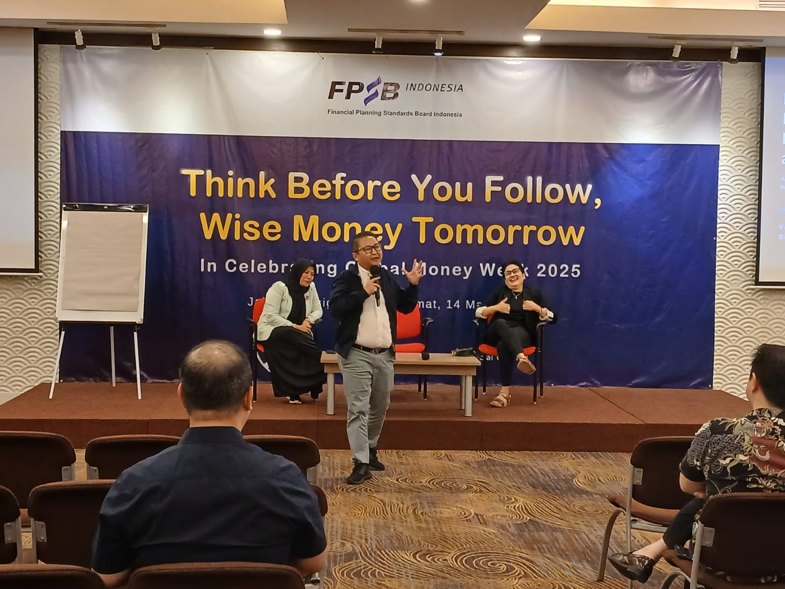 Pengenalan AI untuk trading saham dalam acara Im Celebrating Global Money Week 2025 di Jakarta, Jumat, 14 Maret 2025. Foto: Kabar Bursa/Hutama Prayoga