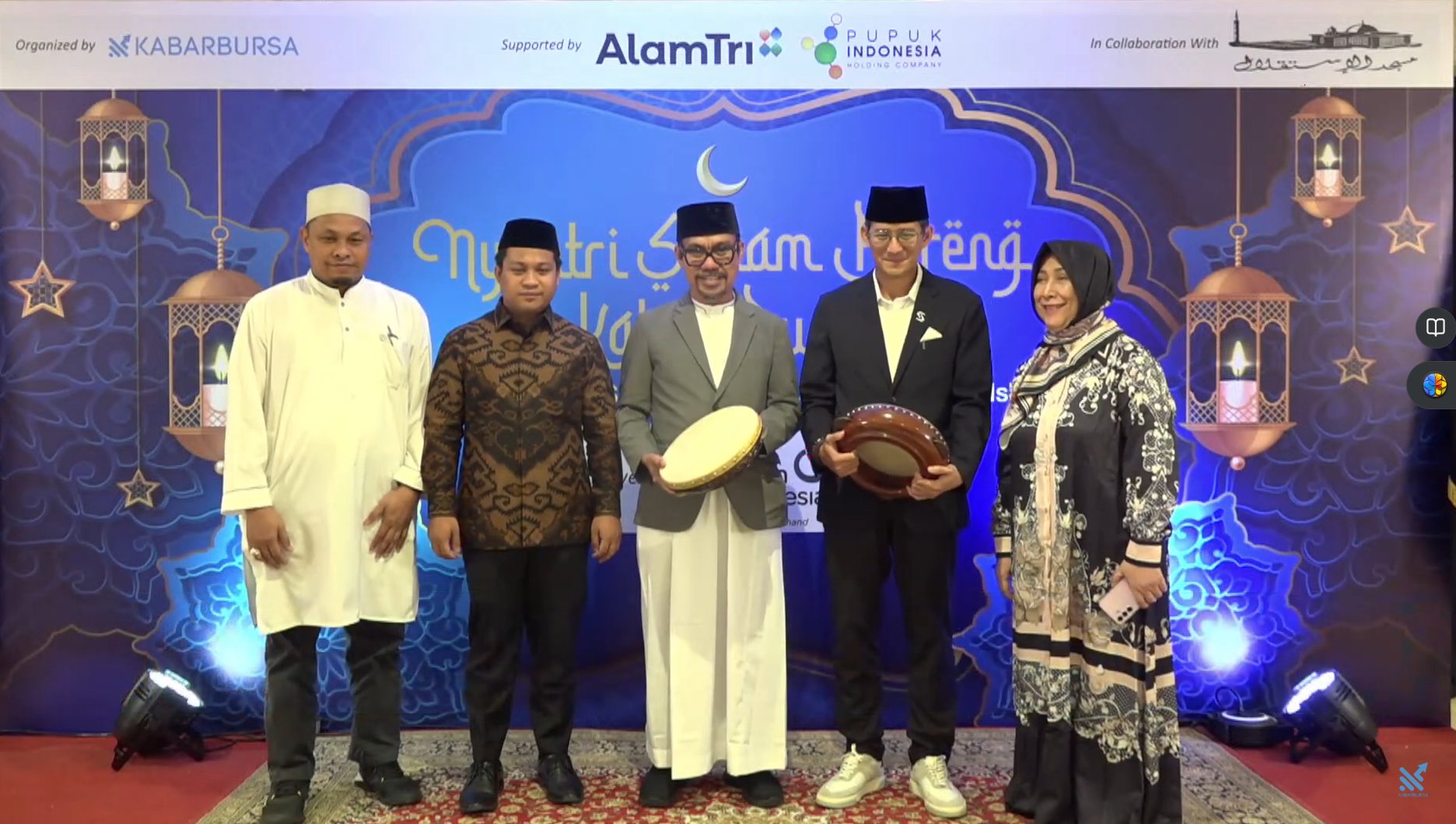 Grand Launching Serambi Muslim di sela-sela acara Nyantri Saham Bareng Kabar Bursa, di Masjid Istiqlal, Jakarta Pusat, Sabtu, 15 Maret 2025. (Foto: Kabarbursa)