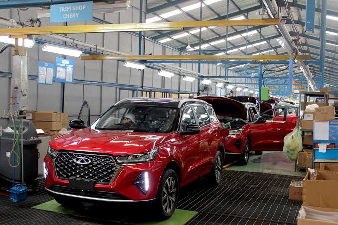  Produksi mobil Chery di PT Handal Indonesia Motor. Foto: dok. HIM