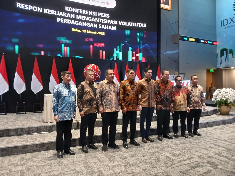 Konferensi pers OJK dan BEI di Jakarta, Rabu, 19 Maret 2025. Foto: Yoga/KabarBursa.com