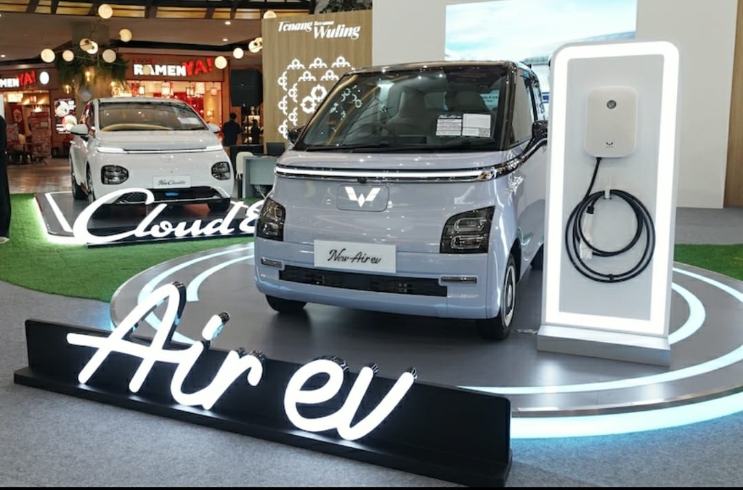 Wuling Air ev yang dipajang di Mal Summarecon, Serpong pada 19-23 Maret 2023. (Foto: doc Wuling)