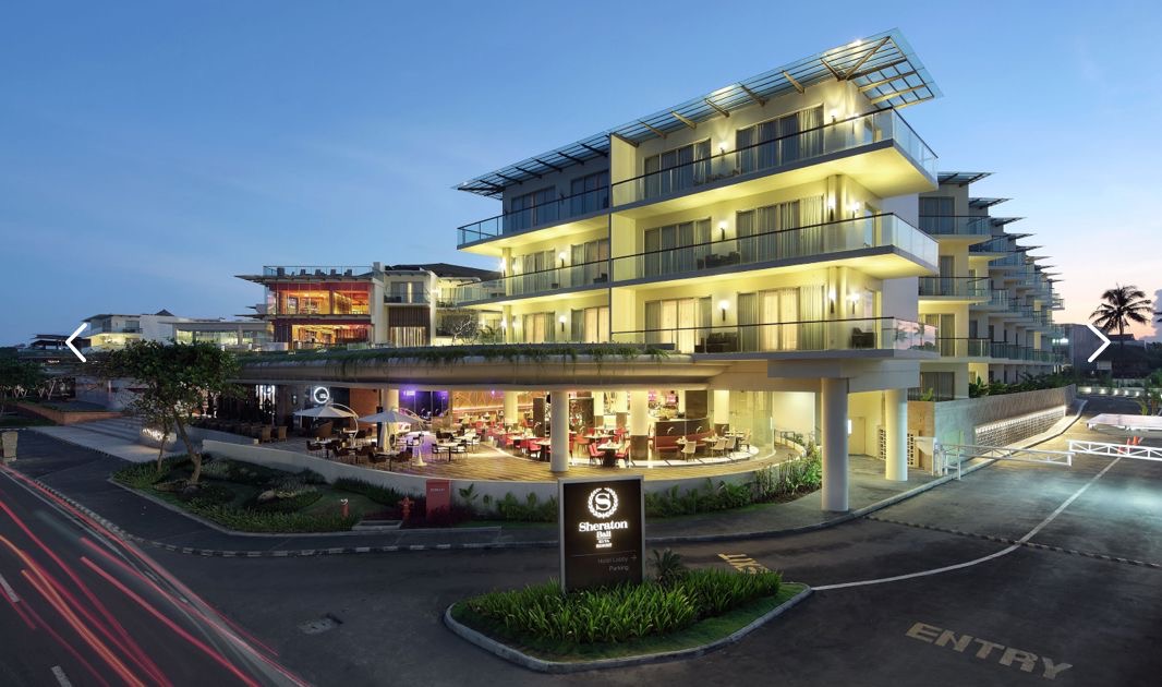 Sheraton Bali Kuta Resort, salah satu portofolio proyek PT Indonesian Paradise Property Tbk (INPP). Foto: Dok. INPP