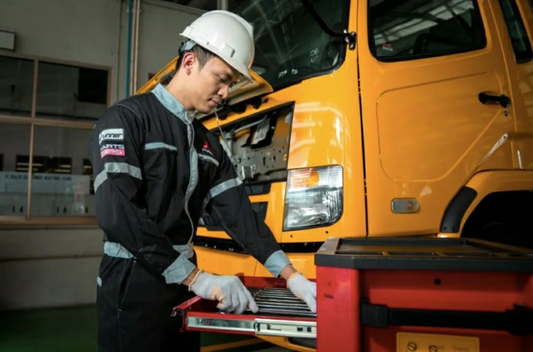Ilustrasi layanan purna jual Mitsubishi Fuso di Indonesia. (Foto: doc Mitsubishi Fuso)