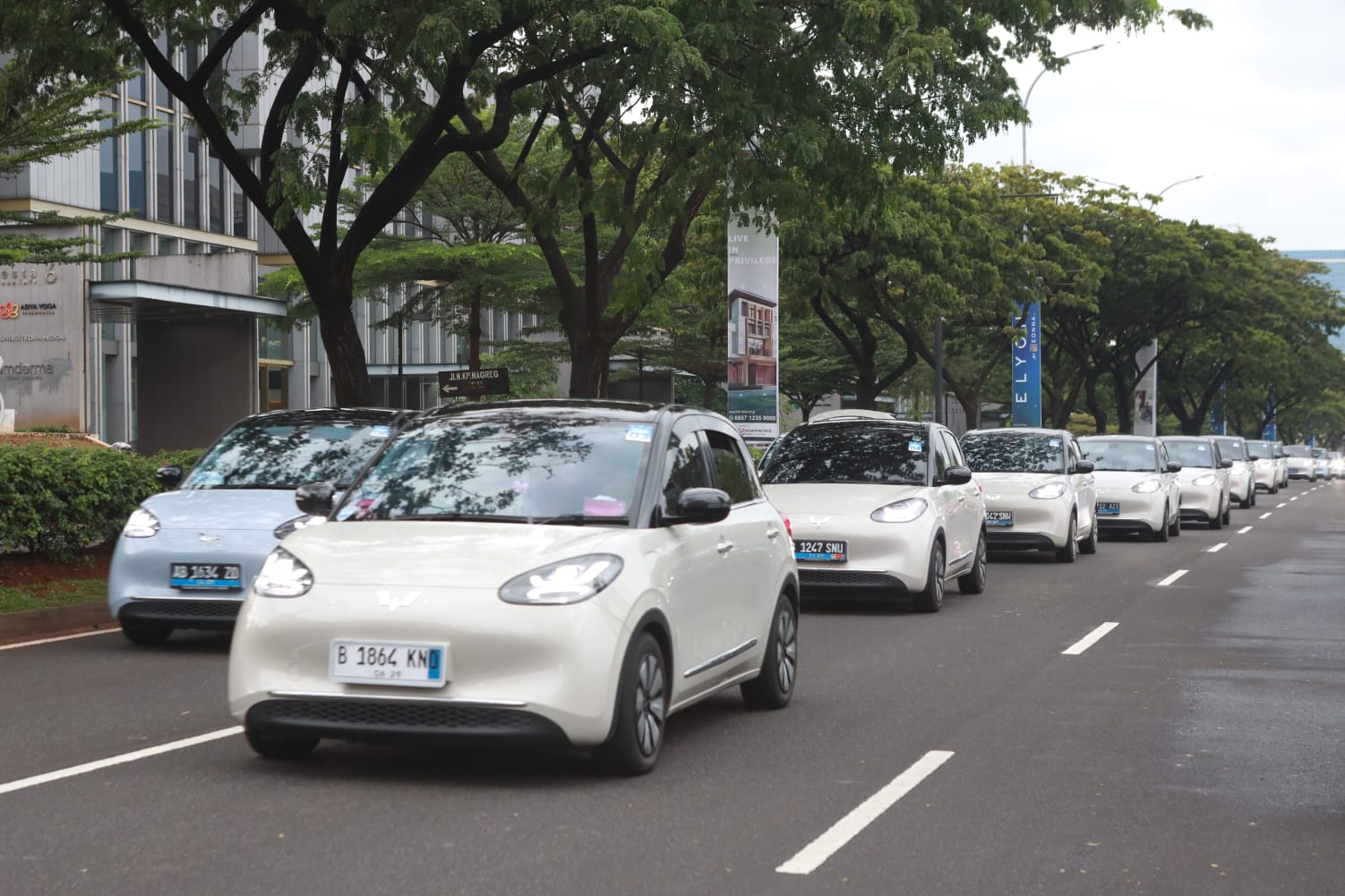 Wuling Motors gelar acara silaturahmi untuk para pengguna dan komunitas Binguo EV sekaligus berbagi di bulan Ramadan. Foto: dok. Wuling 
