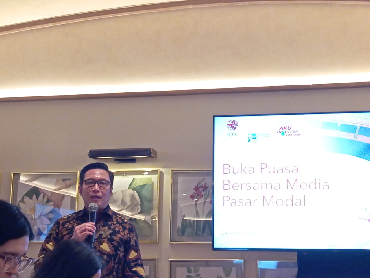 Direktur Pengembangan Bursa Efek Indonesia Jeffrey Hendrik di Semasa Dulu, Cilandak, Jakarta Selatan pada Senin, 24 Maret 2025. (Foto: Kabarbursa/Desty Luthfiani)