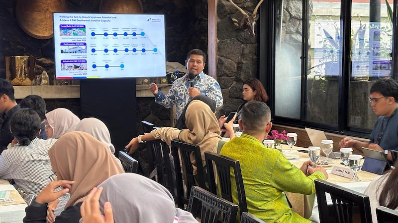 Media briefing sebagai bentuk keterbukaan informasi kepada pemangku kepentingan pada Rabu, 26 Maret 2025. (Foto: doc PGEO)