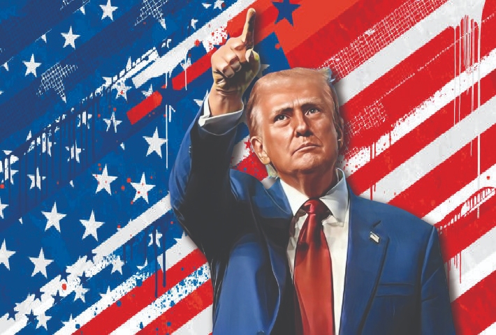 Presiden Amerika Serikat Donald Trump memperlihatkan daftar tarif resiprokal untuk negara-negara mitra dagang utama dalam konferensi pers di Gedung Putih. Foto diunggah melalui akun resmi @POTUS di Instagram.