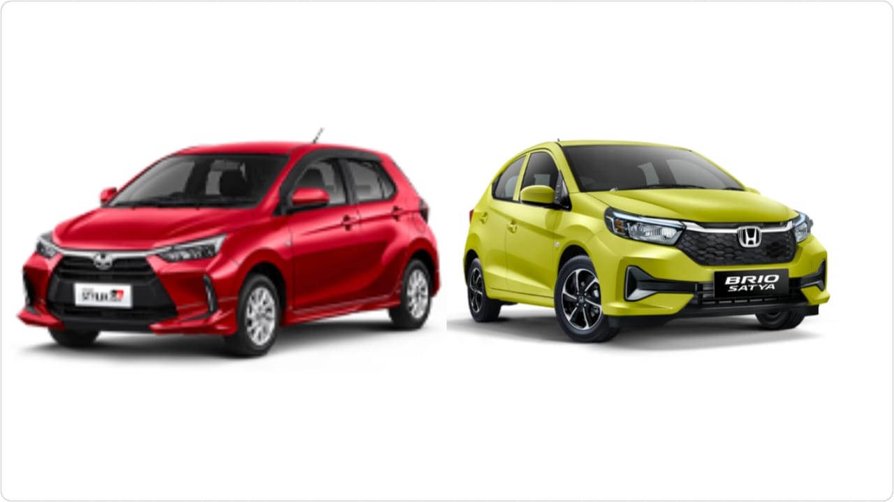 Toyota Agya dan Honda Brio. (Foto: Ist) 
