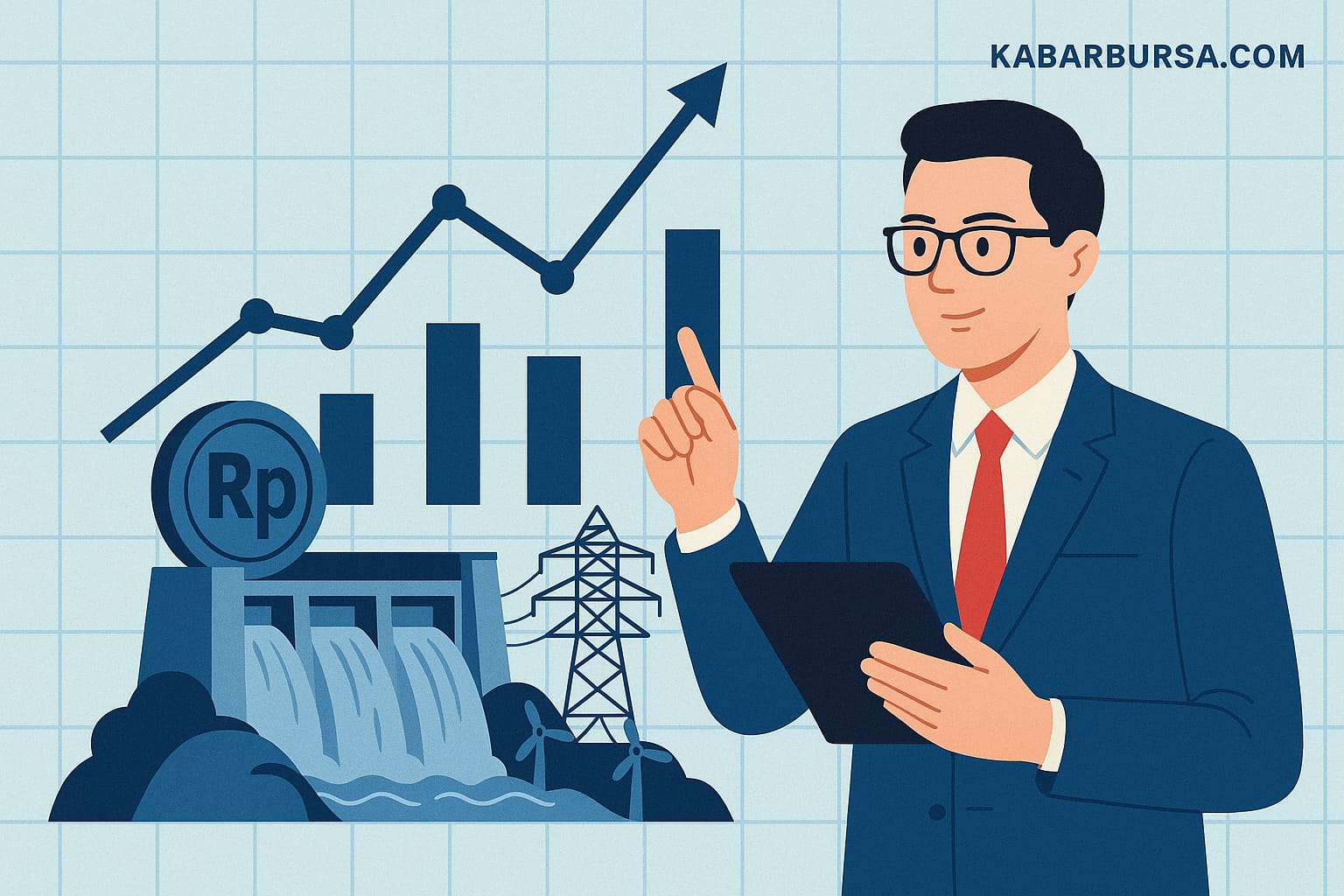 Ilustrasi PT Arkora Hydro TBK atau ARKO. (Gambar dibuat oleh AI untuk KabarBursa.com)