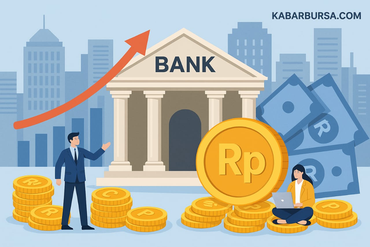 Ilustrasi sektor perbankan jadi tulang punggung BEI. (Gambar dibuat oleh AI untuk KabarBursa.com)