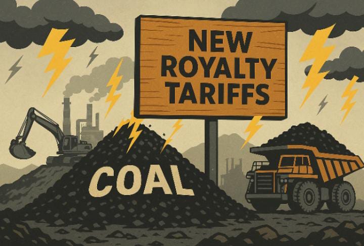 Ilustrasi batu bara dan tarif royalti, yang menjadi salah satu tantangan bagi PT Bumi Resources Tbk (BUMI). (Gambar dibuat oleh AI untuk KabarBursa.com)