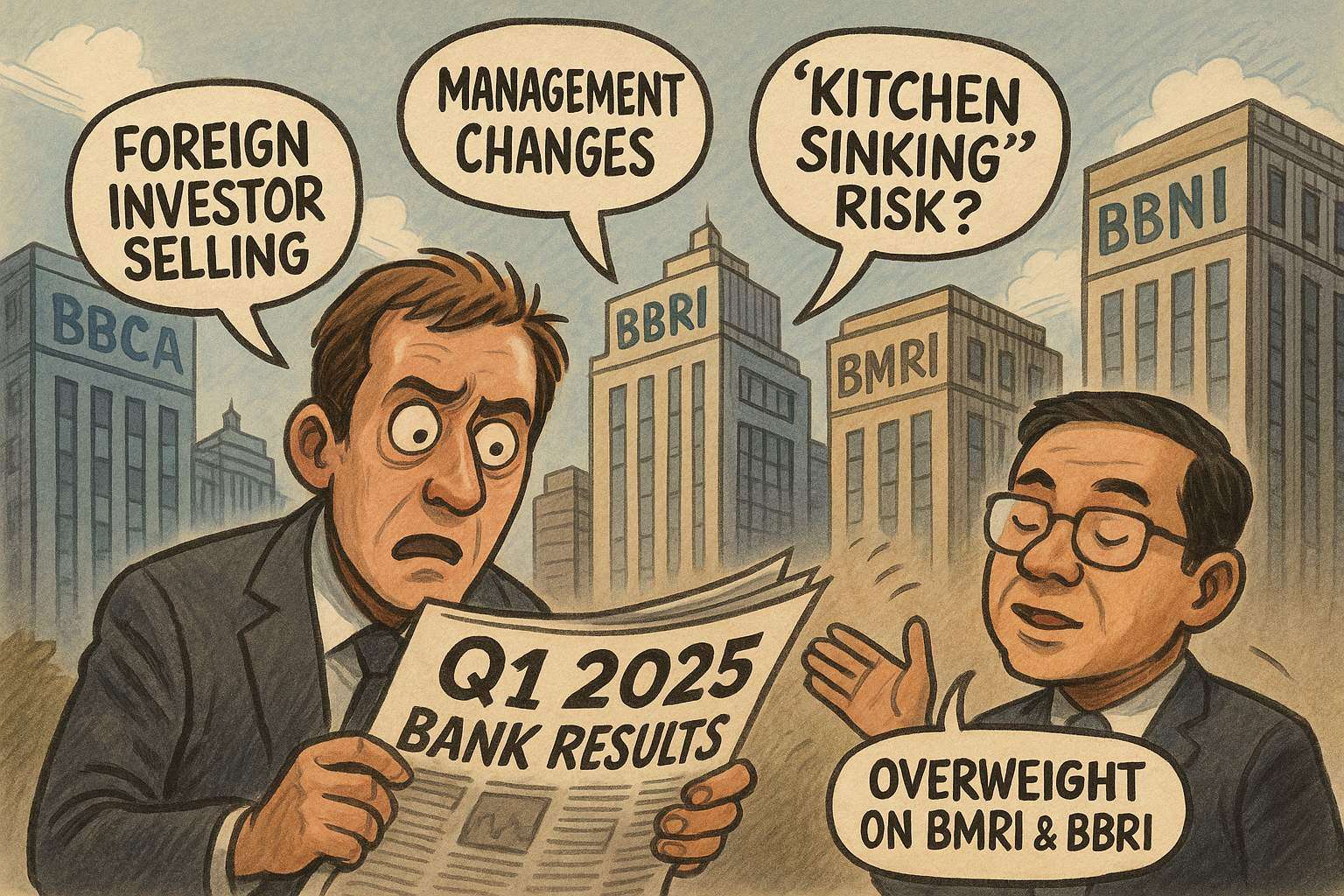 Ilustrasi potensi pertumbuhan sektor perbankan Indonesia. (Gambar dibuat oleh AI untuk KabarBursa.com)