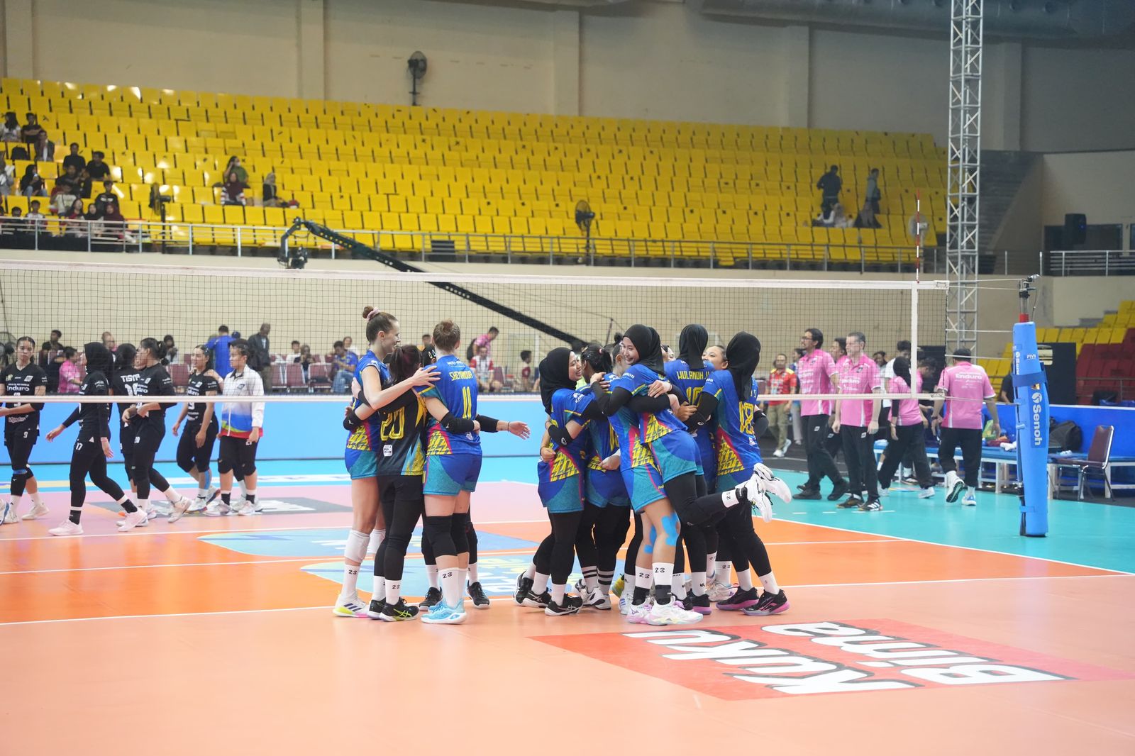 PLN Mobile Proliga 2025 setelah menundukkan Jakarta Pertamina Enduro dengan skor 3-2 