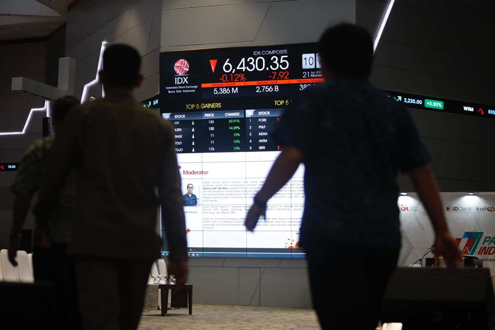 Hall Bursa Efek Indonesia di Bilangan SCBD, Jakarta Selatan. Foto: KabarBursa/Abbas