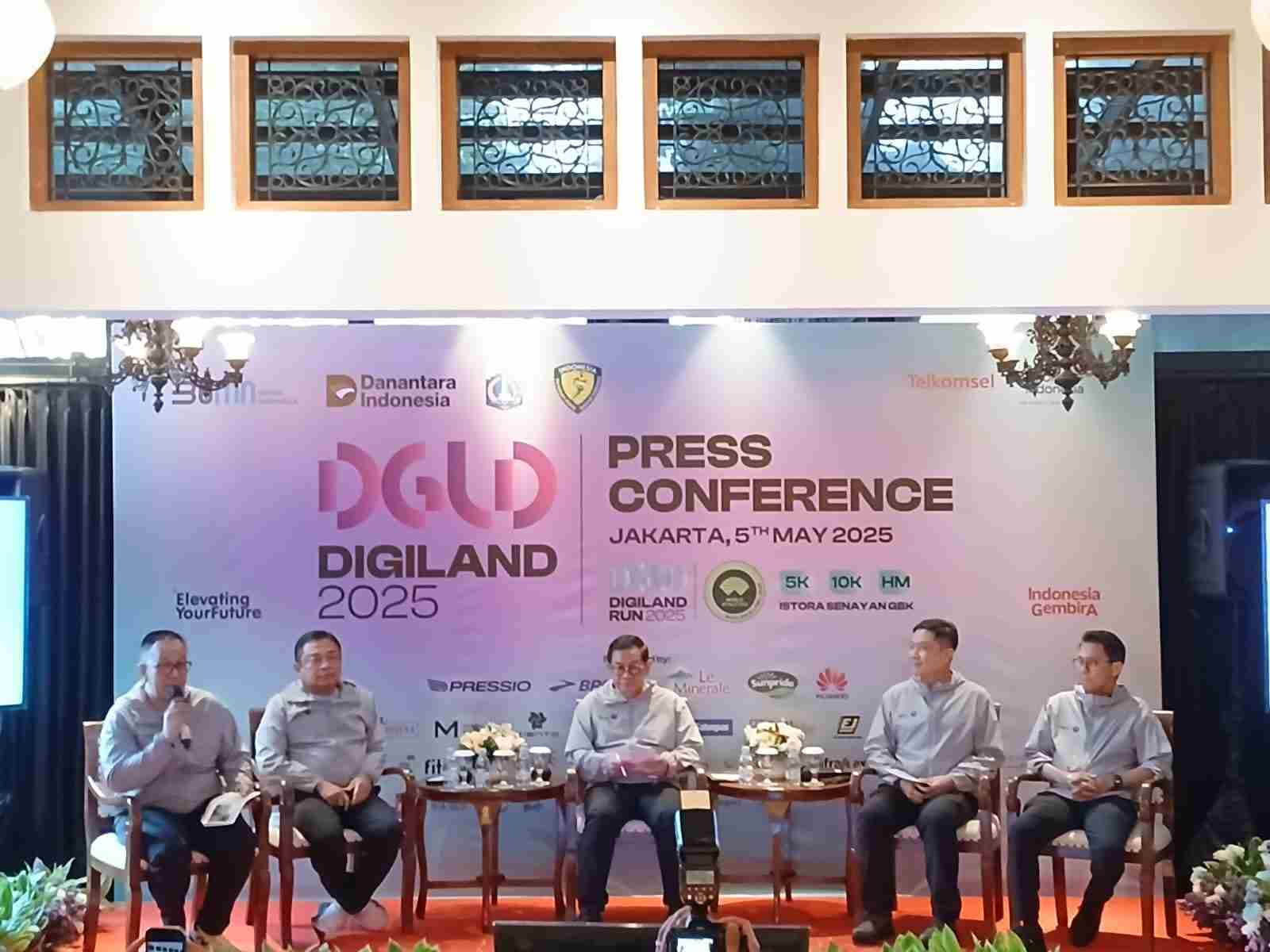 Konferensi pers Digiland 2025 di Jakarta, Senin, 5 Mei 2025. Foto: KabarBursa/Hutama Prayoga