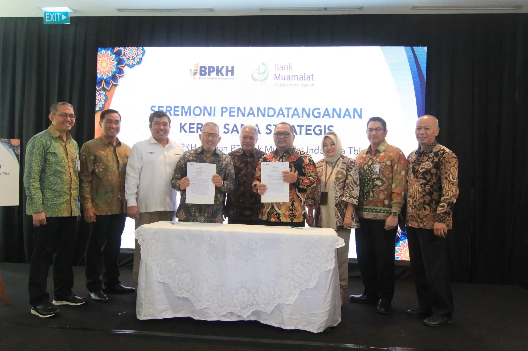 Badan Pengelola Keuangan Haji (BPKH) dan PT Bank Muamalat Indonesia Tbk (Bank Muamalat) memperkuat sinergi bisnis