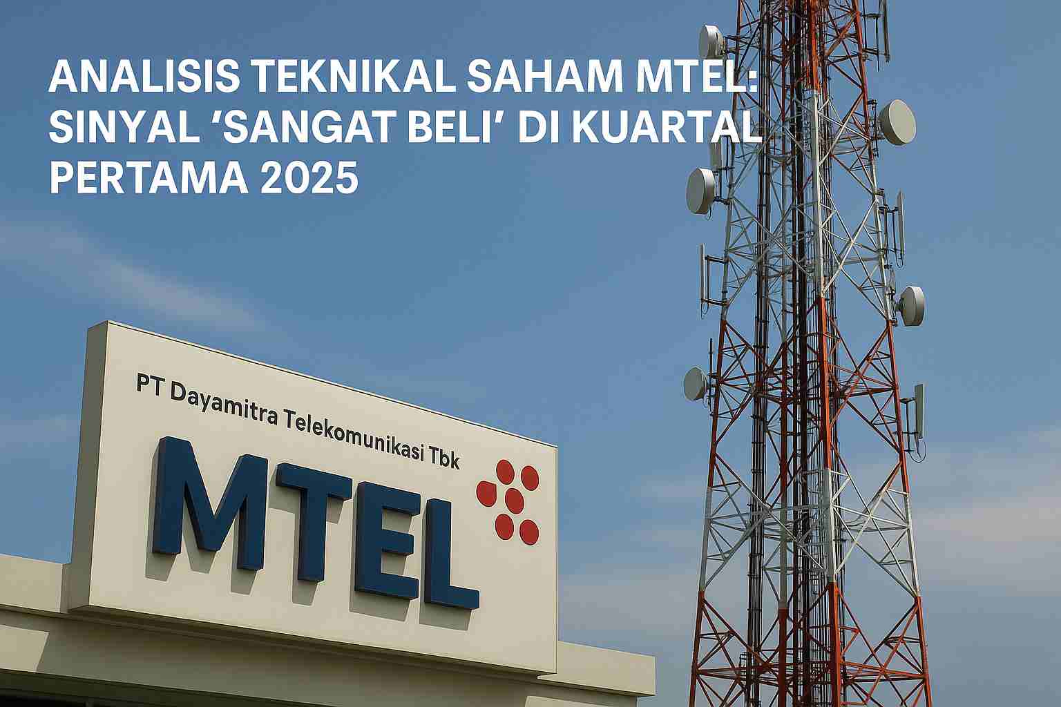 Ilustrasi PT Dayamitra Telekomunikasi Tbk atau MTEL. (Gambar dibuat oleh AI untuk KabarBursa.com)