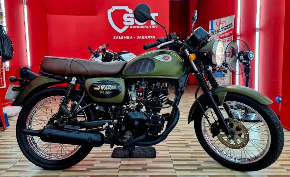 Pilihan motor sport bekas dengan harga murah. Ada Yamaha Scorpio hingga Kawasaki W175. Foto: olx.