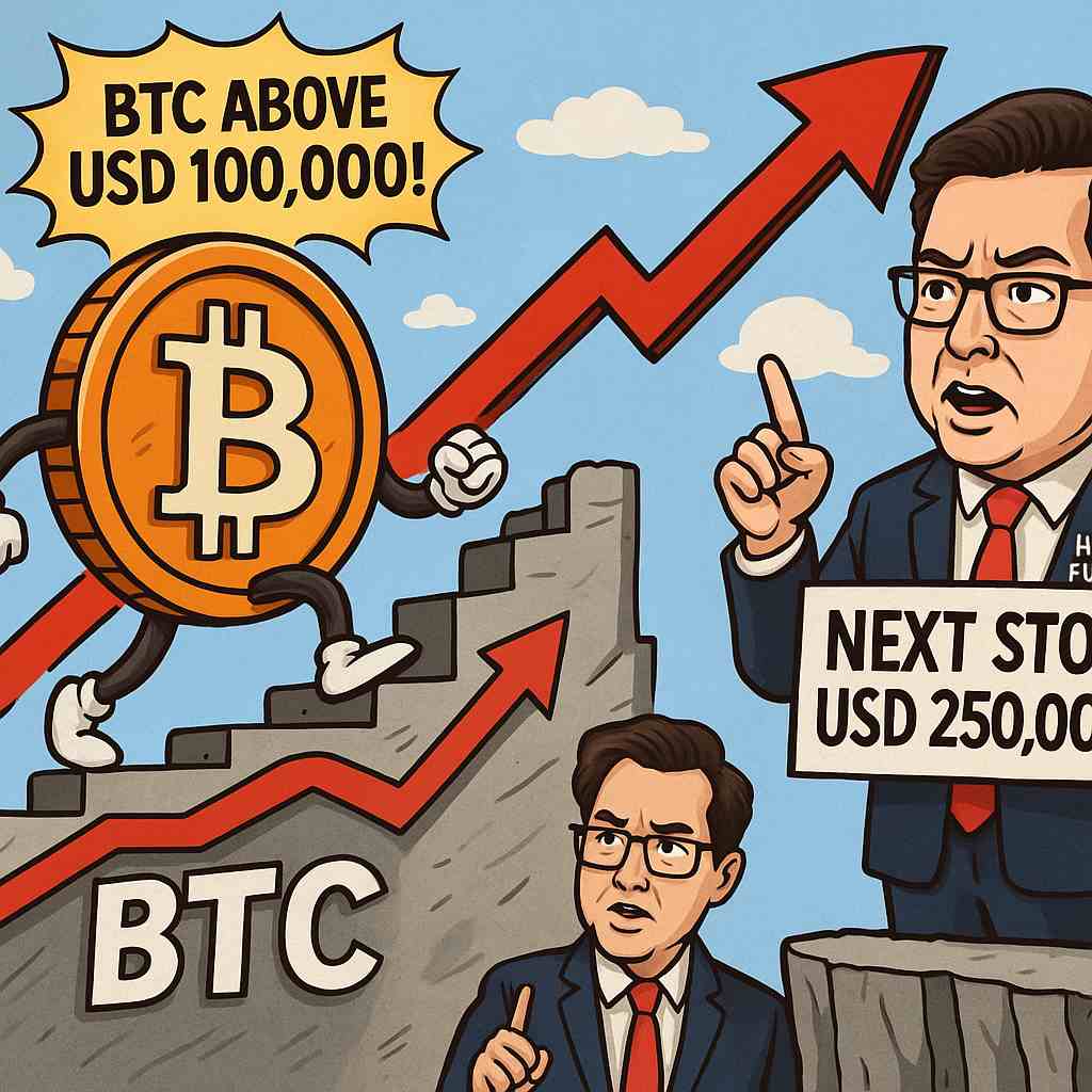 Ilustrasi Bitcoin berhasil lampaui level psikologis dan prediksinya di 2025. (Gambar dibuat oleh AI untuk KabarBursa.com)