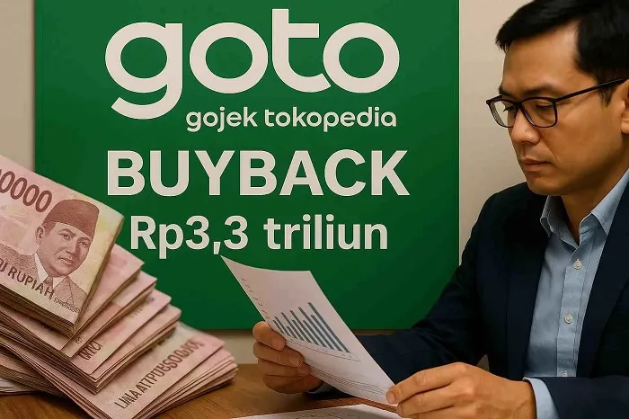 Ilustrasi buyback PT GoTo Gojek Tokopedia Tbk atau GOTO.