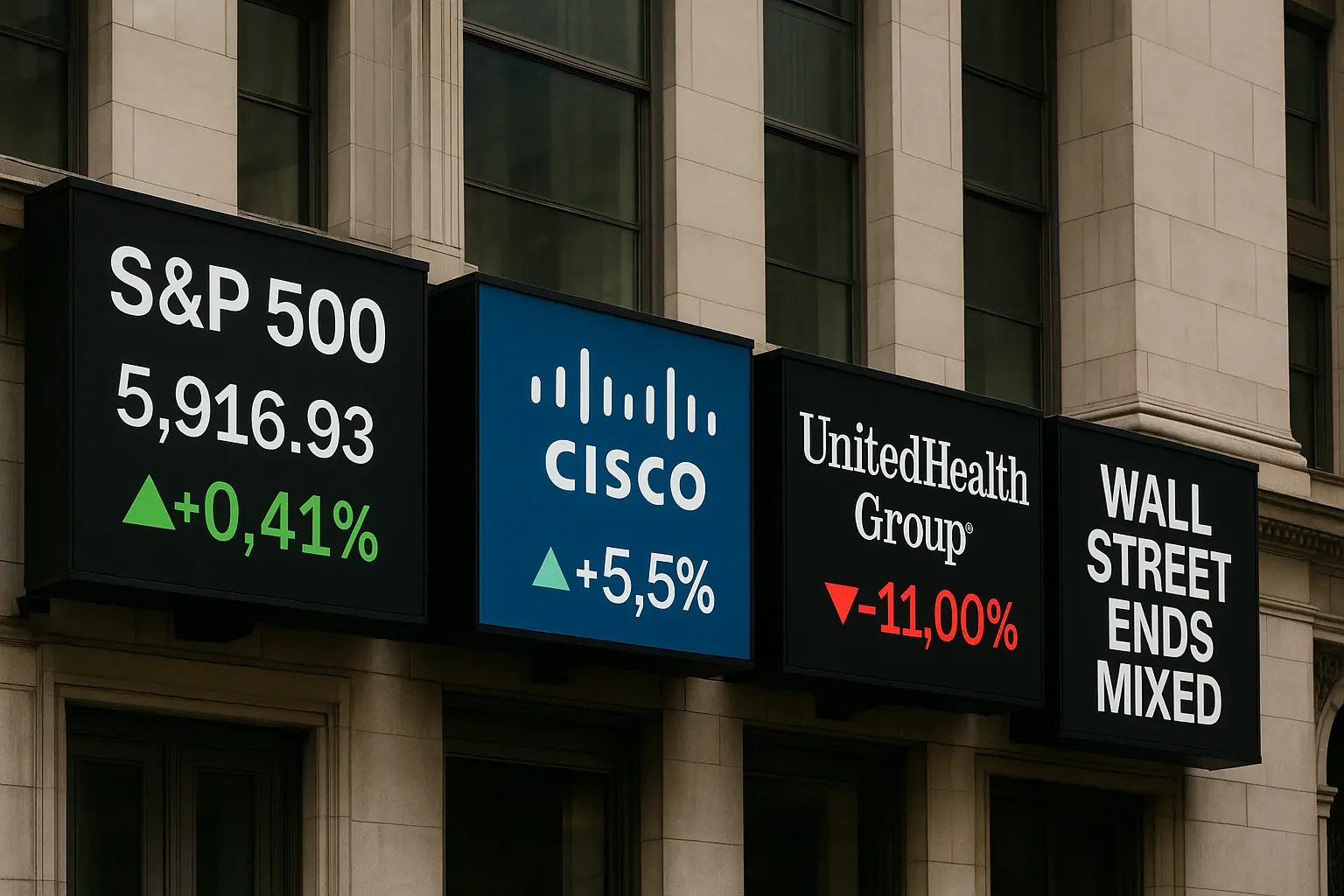Ilustrasi kondisi Wall Street hari ini.
