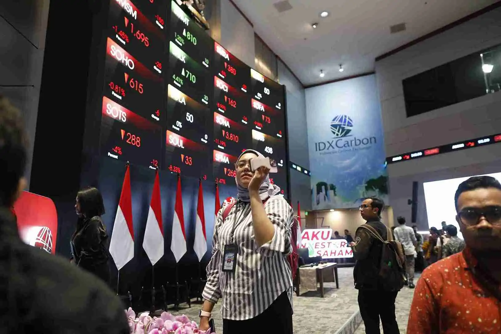 Suasana di Bursa Efek Indonesia (BEI). (Foto: KabarBursa/Abbas Sandji)