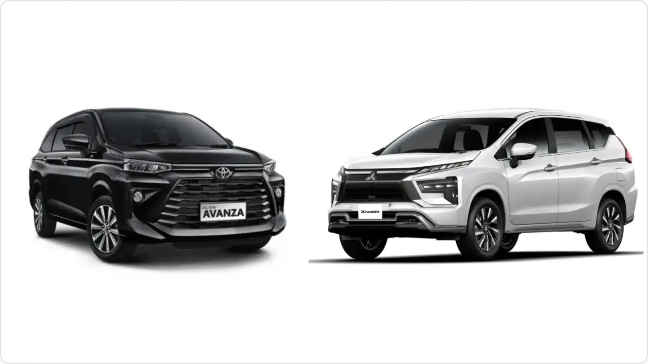 Ilustrasi perbandingan Toyota Avanza dan Mitsubishi Xpander. (Foto: Ist)