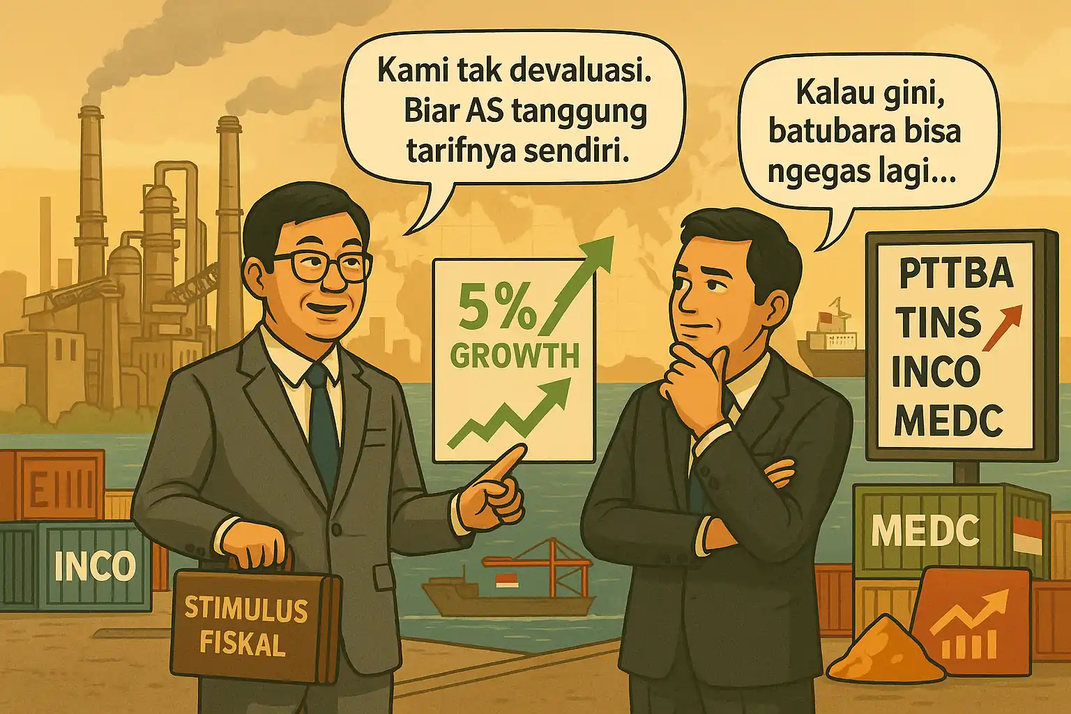 RBA menilai ekonomi China pulih dan siap hadapi tekanan tarif AS. Investor menanti arah ekonomi global, terutama sektor ekspor Asia dan harga komoditas. Gambar dibuat oleh AI untuk KabarBursa.com.