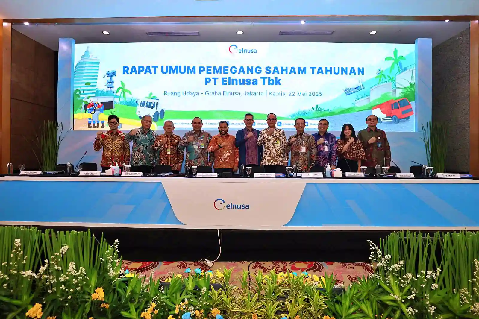 Rapat Umum Pemegang Saham Tahunan (RUPST) Elnusa (ELSA) yang digelar pada Kamis, 22 Mei 2025. (Foto: Dok. Elnusa)