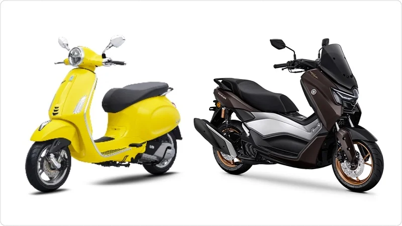 Mending beli Vespa Primavera 150 atau Yamaha NMAX Turbo Tech Max Ultimate? Berikut komparasinya. Foto: kolase dok. Yamaha dan Vespa.