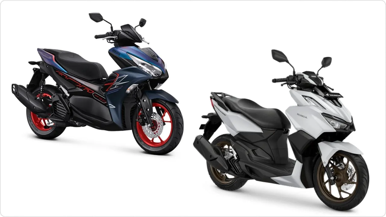 Rem belakang cakram Vario 160 ABS, fitur yang tidak dimiliki Yamaha Aerox 155, dan baru ada di model Aerox 155 Alpha. (Foto: Dok. AHM)