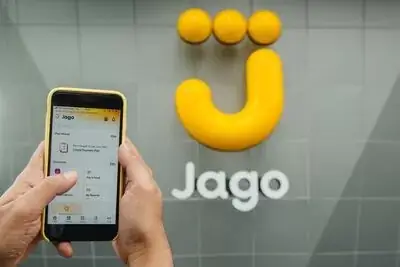 Ilustrasi logo PT Bank Jago Tbk (ARTO).