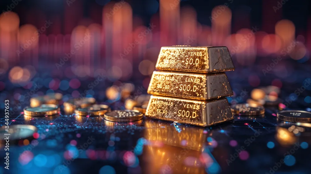 Ilustrasi pergerakan harga emas global. (Foto: Adobe Stock)