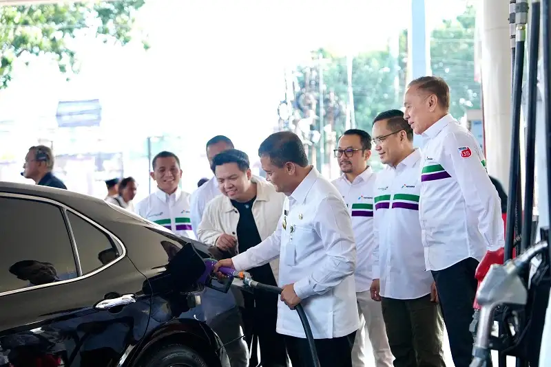 Peluncuran Pertamax Green 95 di SPBU Jawa Tengah. (Foto: doc Pertamina)