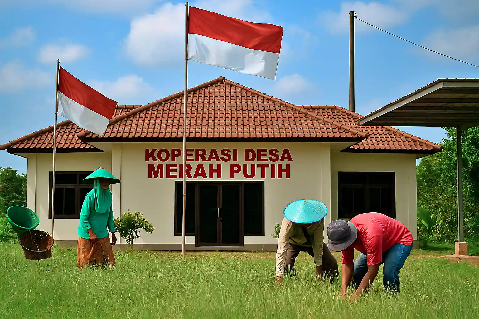 Ilustrasi: Koperasi Desa Merah Putih (Kop Des Merah Putih). (Foto: AI untuk KabarBursa)
