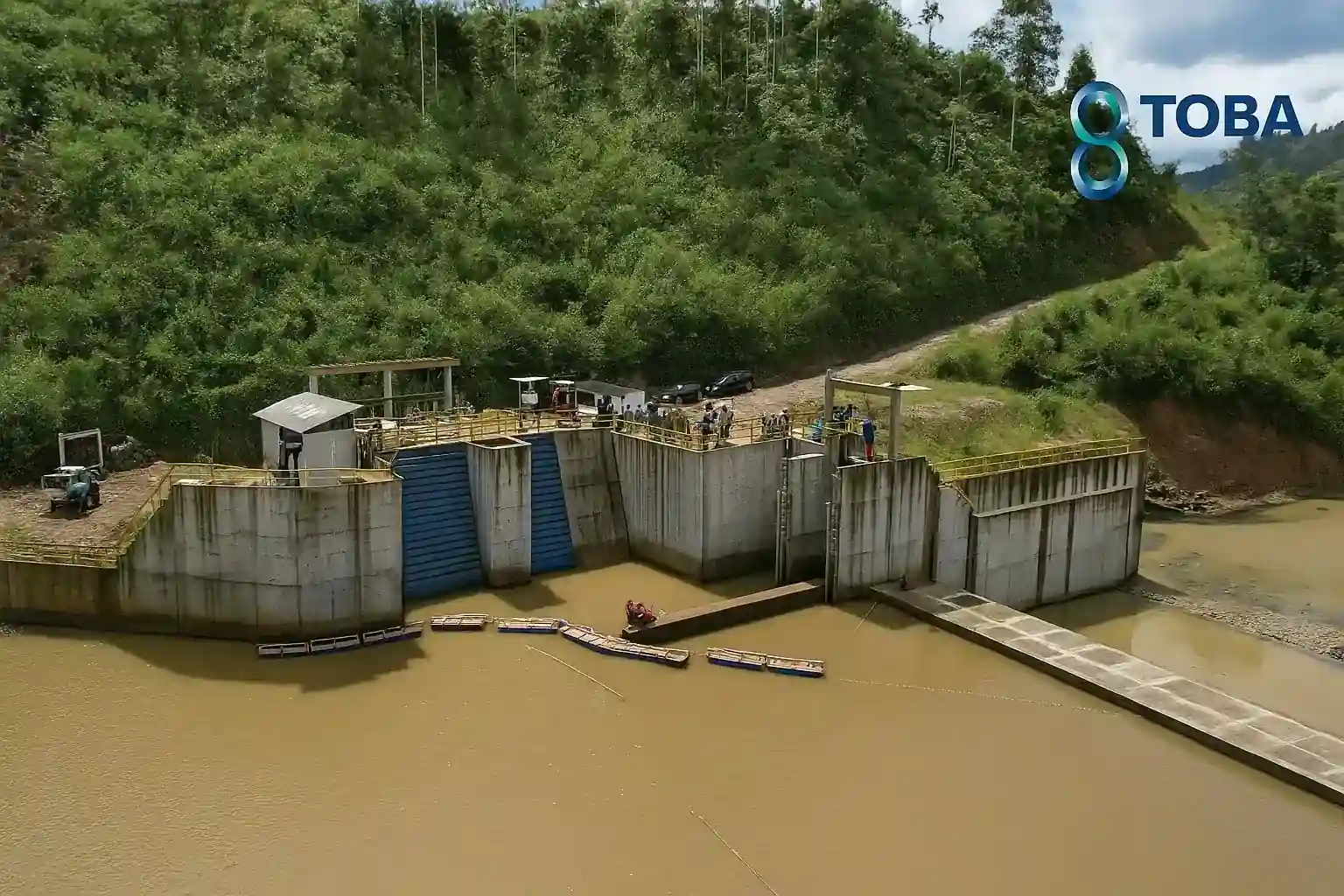 PLTM 2x3 MW milik PT Adimitra Energi Hidro (AEH), bagian dari portofolio energi terbarukan TBS Energi Utama Tbk (TOBA), yang telah mencapai Commercial Operation