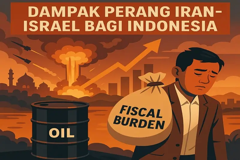 Ilustrasi perang Israel- Iran dan dampaknya bagi Indonesia. Foto dibuat oleh AI untuk KabarBursa.com. 