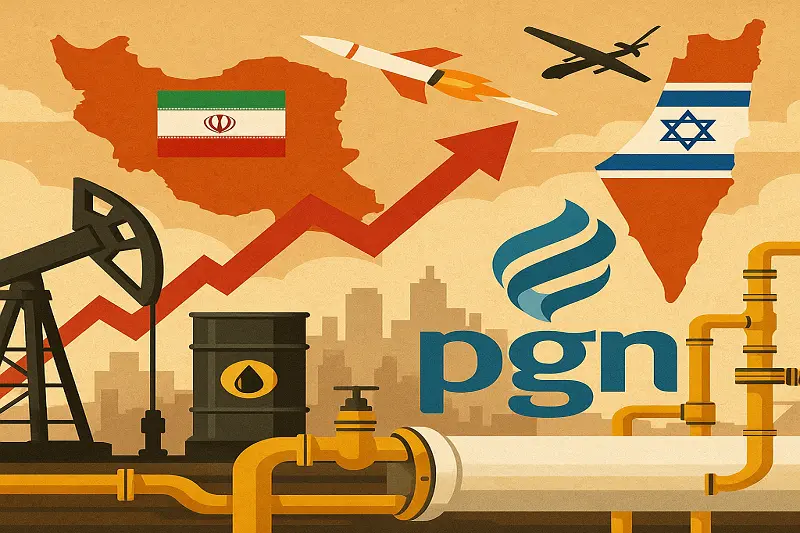 Ilustrasi Prospek Saham PGAS di Tengah Ketegangan Iran–Israel. Foto dibuat oleh AI untuk KabarBursa.com.