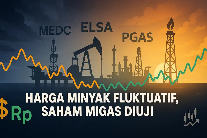Ilustrasi harga minyak di tengah gejolak perang dan pengaruhnya ke saham. Foto dibuat oleh AI untuk KabarBursa.com.