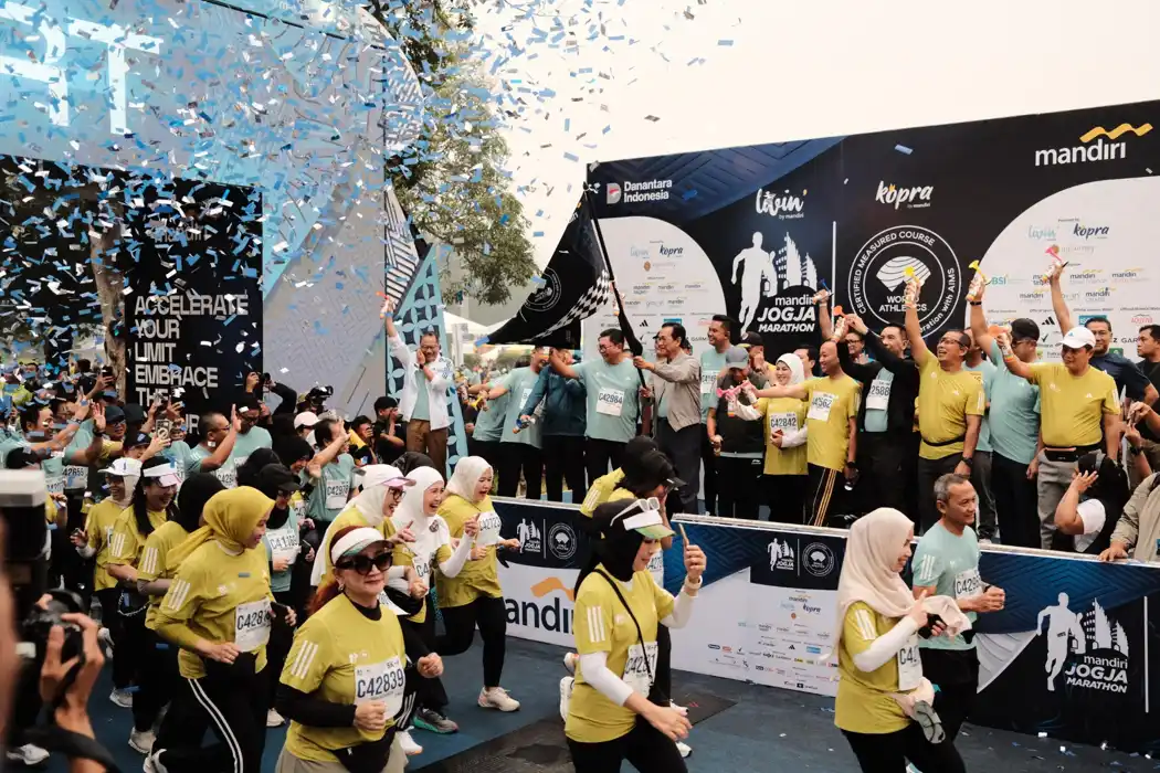 Kemeriahan Mandiri Jogja Marathon 2025 di Candi Prambanan, Yogyakarta, Minggu, 22 Juni 2025. (Foto: Istimewa)