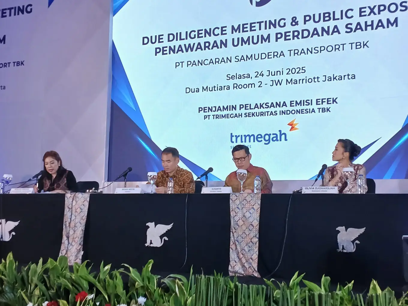Public Expose PT Pancaran Samudera Transport Tbk (PSAT), Selasa, 24 Juni 2025. (Foto: KabarBursa/Hutama Prayoga)
