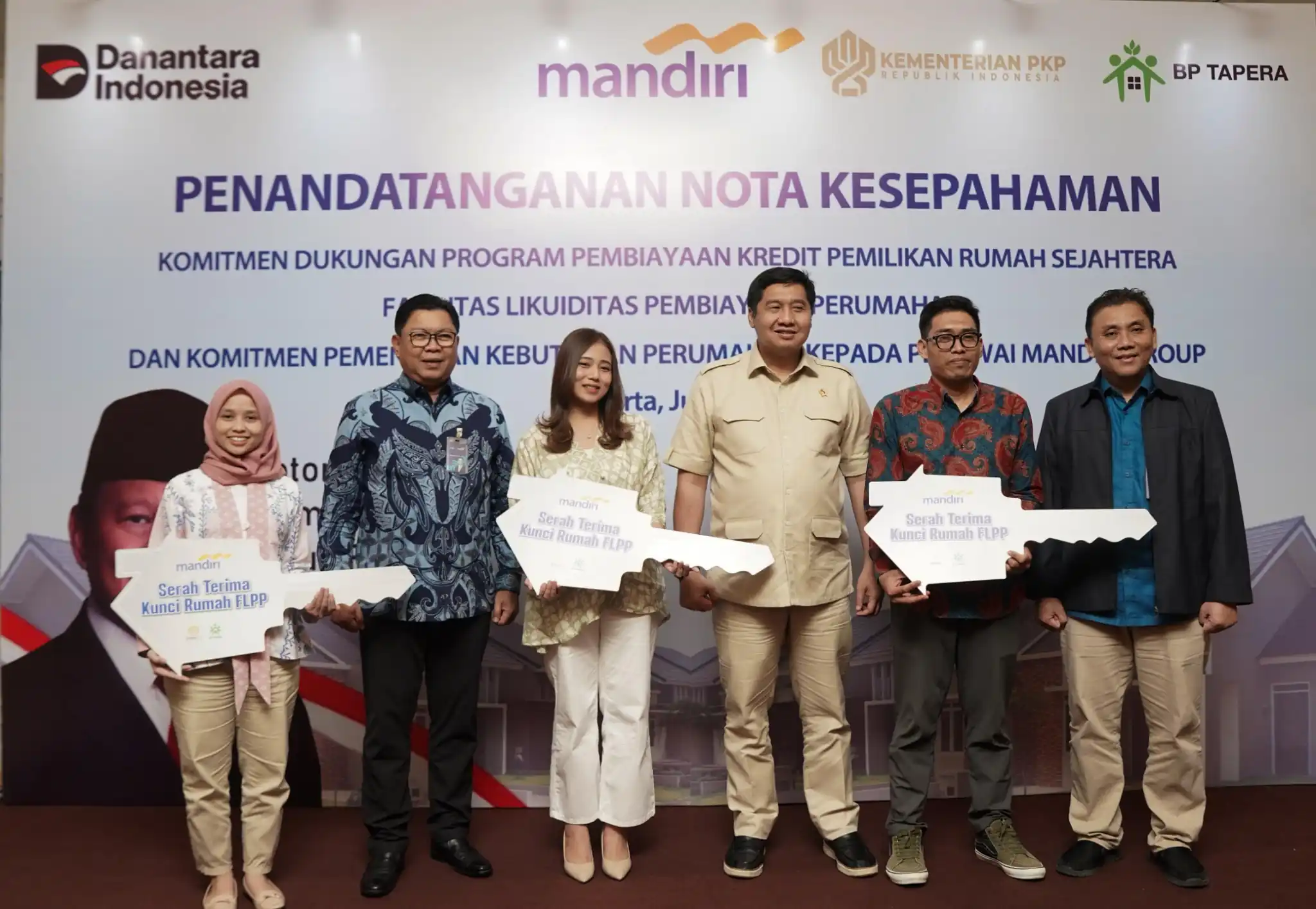 Kerjasama Kementerian PKP dengan BP Tapera dan Bank Mandiri. (Foto: Istimewa)