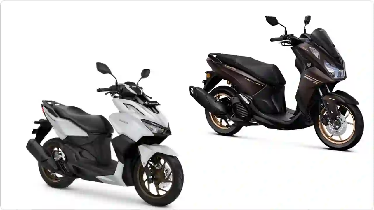  Komparasi Honda Vario 160 vs Yamaha Lexi LX 155, duel seimbang skutik 150 cc dengan harga bersaing. Foto: dok. AHM dan Yamaha.
