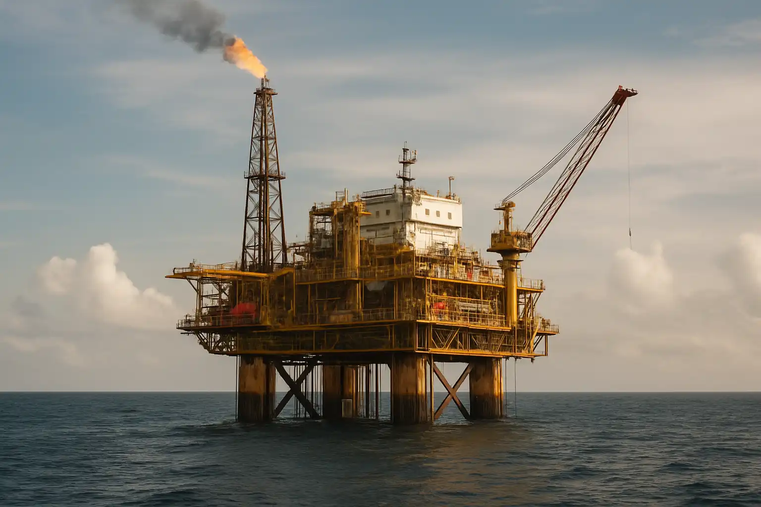 Harga minyak turun tipis menjelang pertemuan OPEC+ akhir pekan ini yang diprediksi akan menaikkan produksi untuk Agustus. Gambar dibuat oleh AI untuk KabarBursa.com.